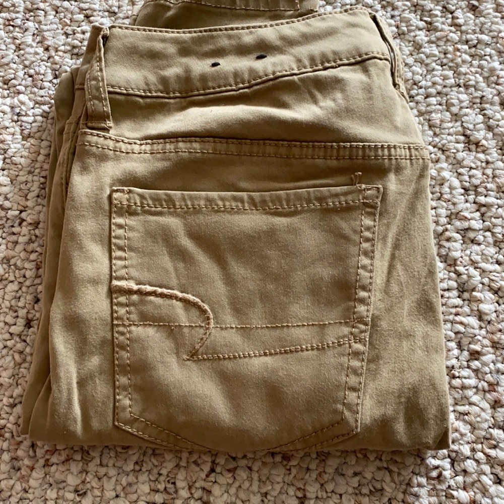 AE tan jeans